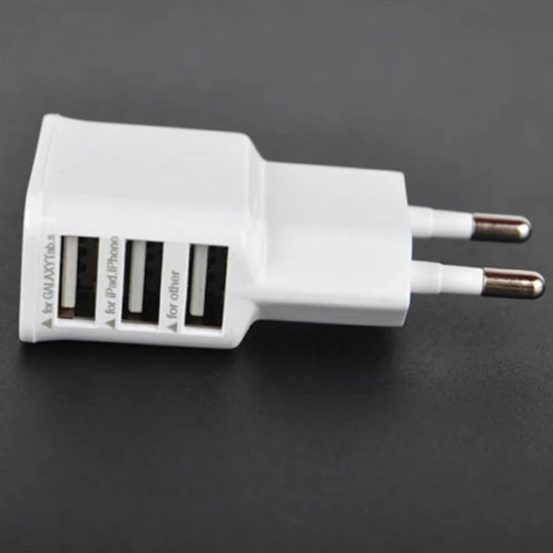 Сетевое зарядное устройство с 3 USB портами 5 В 2 А|plug power adapter|plug powerus plug |