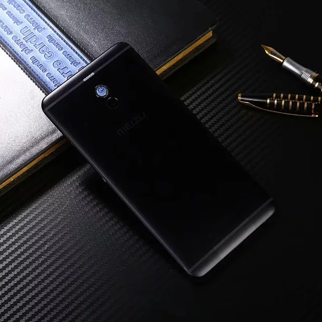 Черный Корпус для Meilan Note 6, задняя крышка батареи, 5,5 дюймов, металлический чехол для мобильного телефона, запасные части для Meizu M6 Note M721H - Цвет: Черный