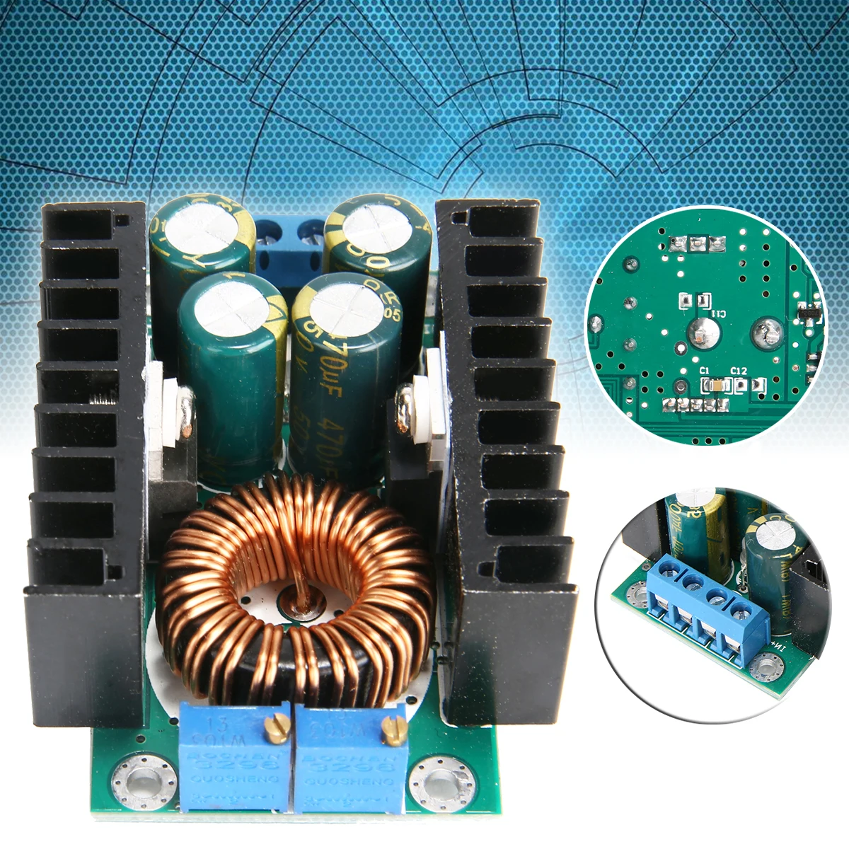 New DC-DC CC CV Buck Converter Step-down Power Module 5-40V to 1.2-35V 9A 300W Adjustable Supply LED Driver | Обустройство дома