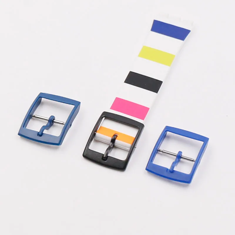 2PCS Pin buckle plastic buckle watch accessories plastic buckle for Swatch 12mm17mm19mm20mm21mm watch buckle