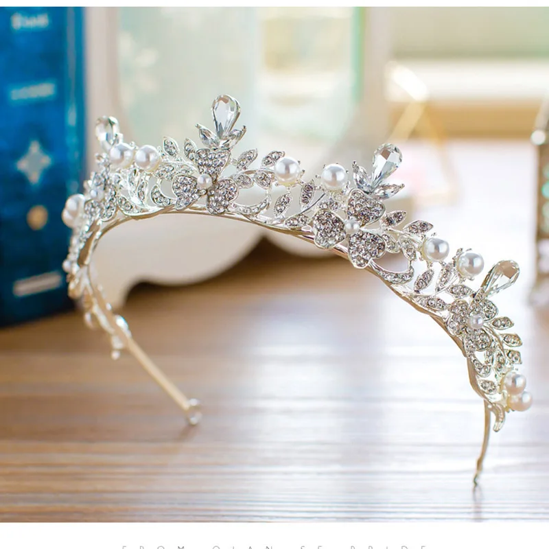 Новинка свадебная тиара с блестящими кристаллами в стиле барокко модного