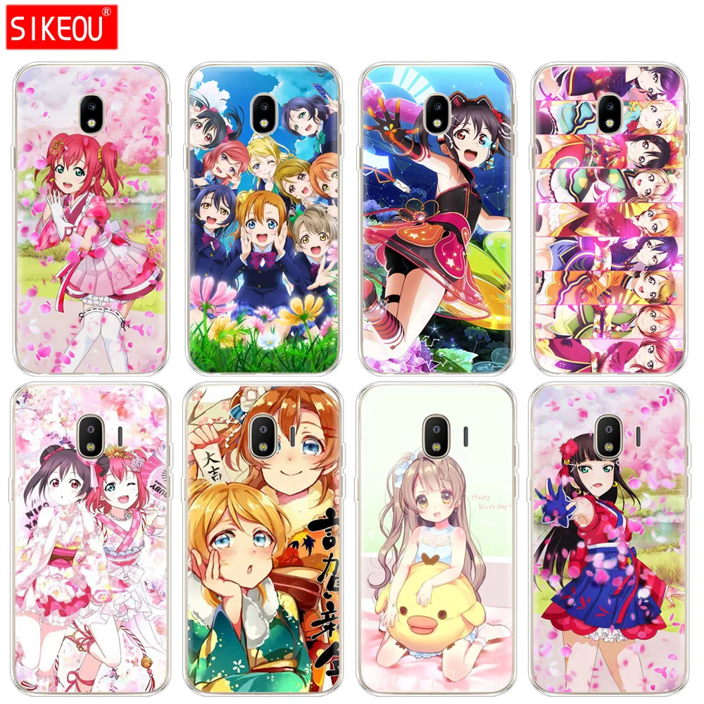 Силиконовый чехол для телефона Samsung Galaxy J3 J5 J7 2017 J330 J530 J730 PRO j2 2018 аниме Love Live