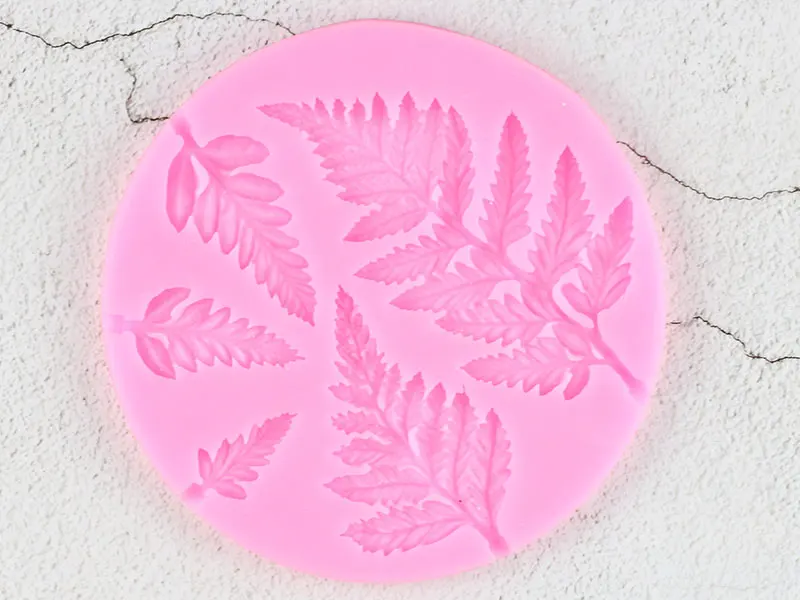 Sugarcraft лист силиконовые формы Мимоза помадка формы DIY украшения торта инструменты Конфеты Смолы глины шоколада Gumpaste формы