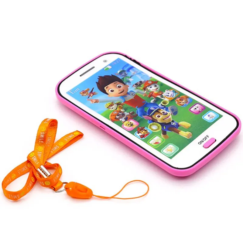 Eva2king английский язык Детские игрушки телефон свет сенсорный экран музыкальные