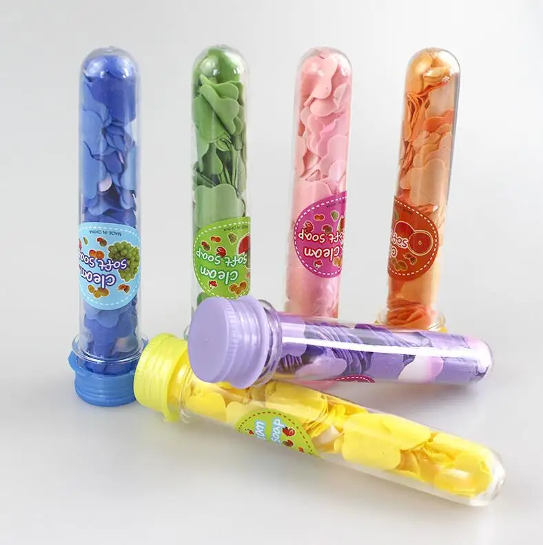 5 трубок портативные трубки лепестки мыла для путешествий ароматическое мыло