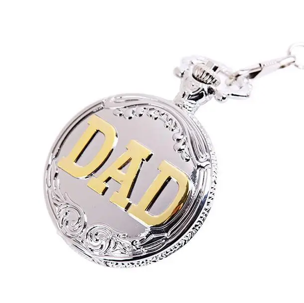 Мужские часы с цепочкой винтажные серебристые золотистые кварцевые карманные