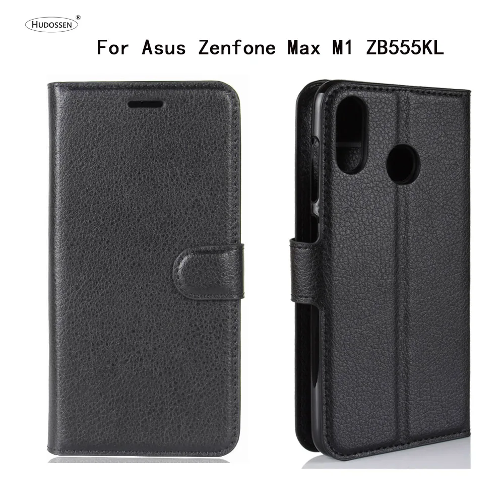 HUDOSSEN для Asus Zenfone Max M1 ZB555KL роскошный флип чехол Обложка на заднюю панель из
