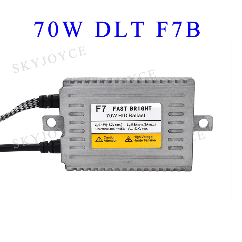 Автомобильная фара 12 в 70 вт HID ксеноновый балласт быстрый яркий старт DLT F7 реактор