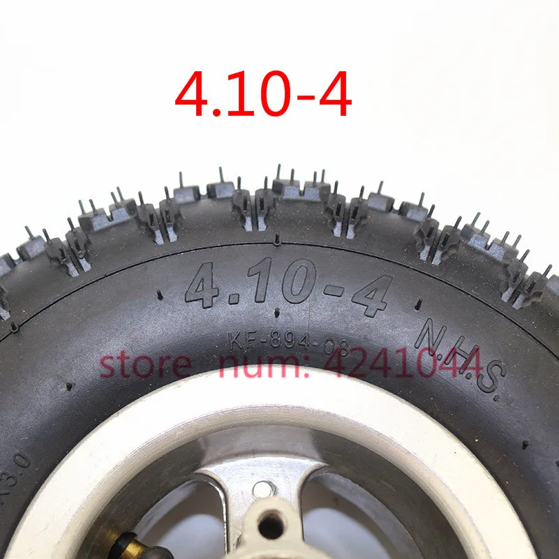 4,10-4 410-4 4,10x4 410x4 колеса 4,10-4 шины внутренняя труба и 4 дюйма литые диски подходят ATV Quad Go Kart 47cc 49cc внедорожные