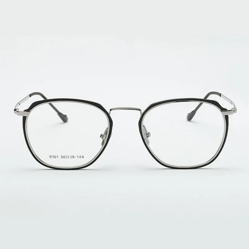 

KESMALL Prescription Diopter Glasses Anti Blue Light Eyeglasses Women Men Korean TR90 Spectacle Frames With Myopia Lens XN834P