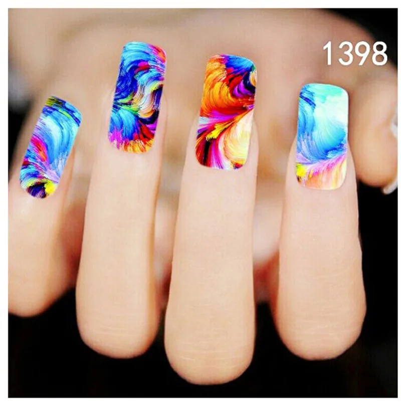5 шт. наклейки для ногтей с изображением животных и перьев|nail sticker|nail pattern stickerpattern