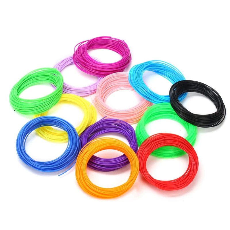 Colorful 5m X 10/20 Colors/set 3D Printing Material Pen Filament PLA ABS PCL 1.75mm Plastic Refill For Impresora Drawing | Компьютеры и