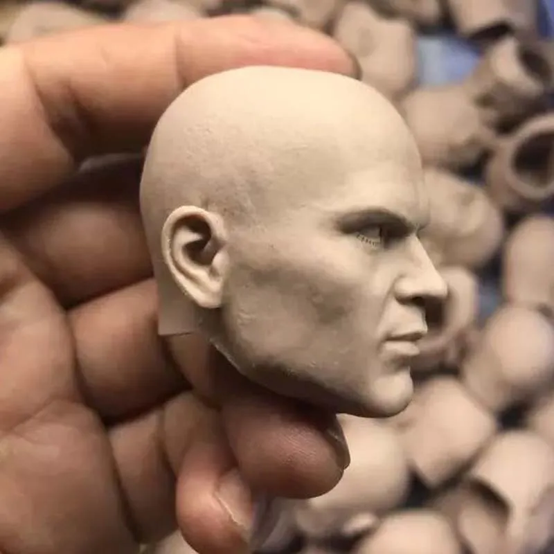 Масштаб 1/6 Hitman Codename 47 Неокрашенная голова лепка Обучение искусству