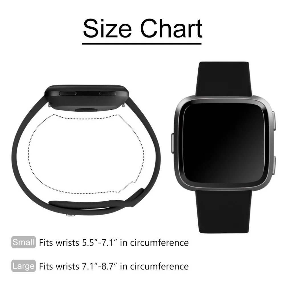 Ремешок для Fitbit Versa, часы Reverse, сменный Браслет для Fi tbit Versa Lite, ремешок с силиконовой пряжкой, наручные часы