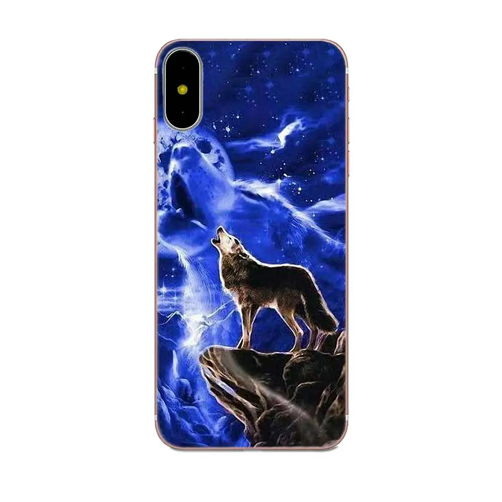 Мягкий чехол для Galaxy A3 A5 A7 On5 On7 2015 2016 2017 Grand Alpha G850 Core2 Prime S2 I9082 Howling Wolf Pictures |