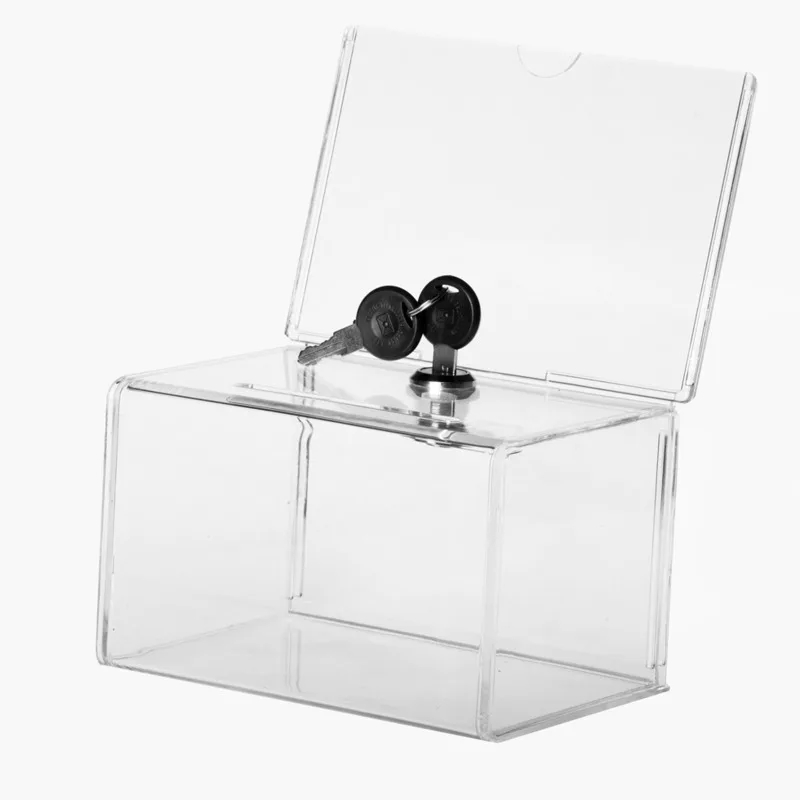 Акрил спенде Sammlung Box Plexiglas благотворительная коробка для сбора средств mit Keylock für