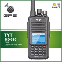 tyt md 390 dmr walkie talkie md390 vhf 136 174mhz gps two way radio ip67 waterproof transceiver programming cable cd earpiece