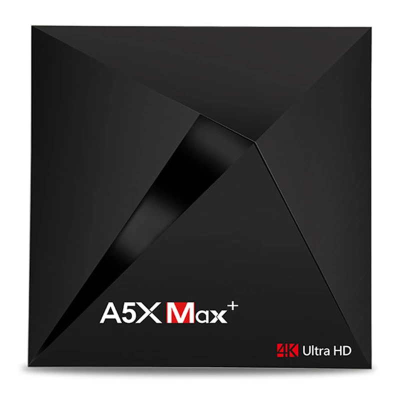 A5X MAX плюс 4 GB Оперативная память 32 ГБ Встроенная ТВ коробка RK3328 Android 7 1 Smart Set top Box 5 0G