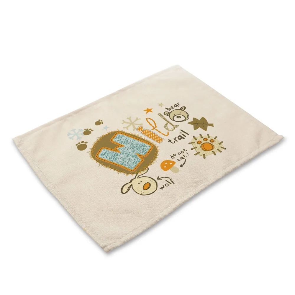 42*32 см настольные салфетки в японском стиле с рисунком из картонной коробки