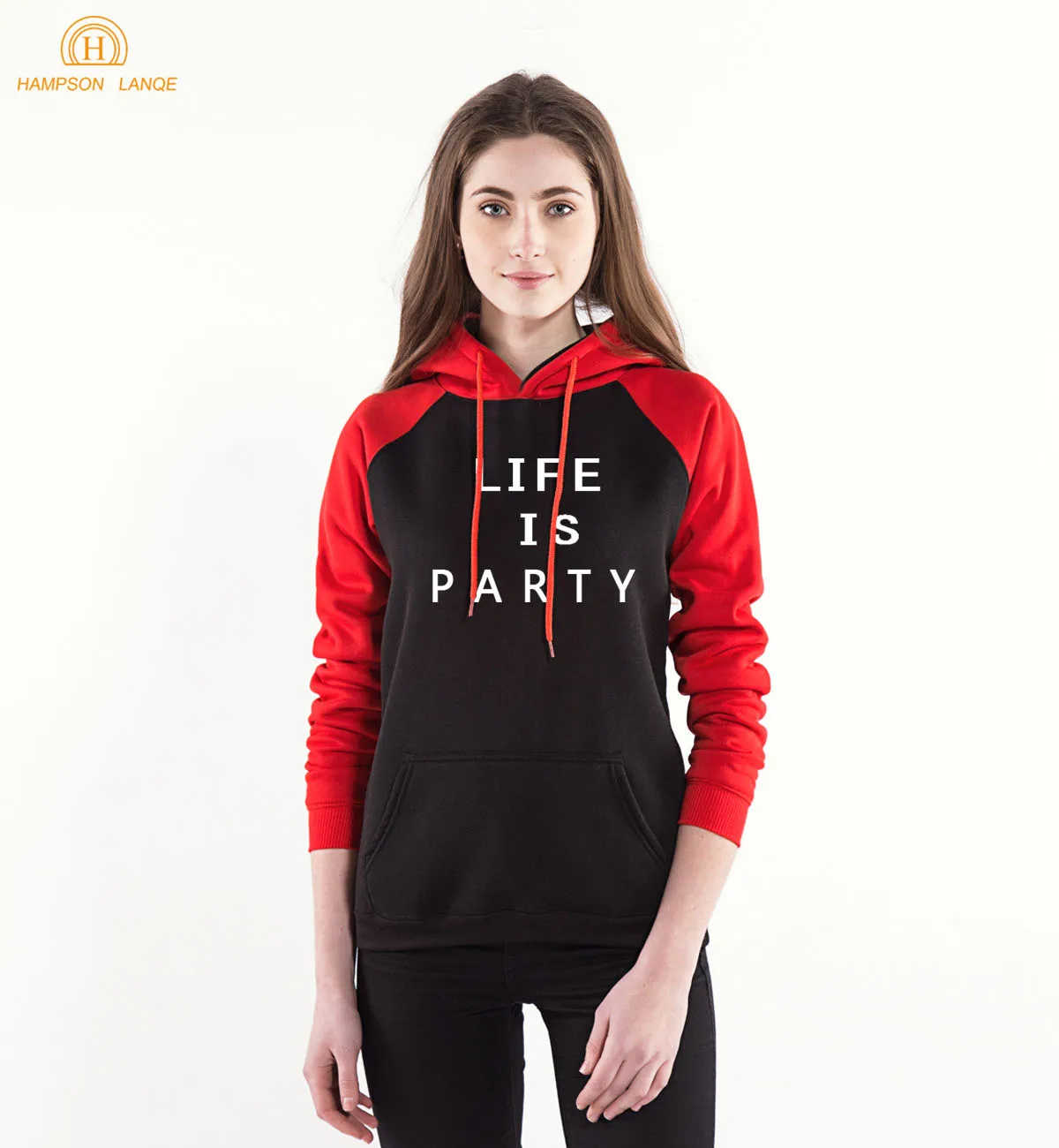 

Life Is Party Fashion Women Hoodies 2020 Spring Autumn Kawaii Women's Sweatshirts Fleece Warm Raglan Hoody Long Sleeve Hooded