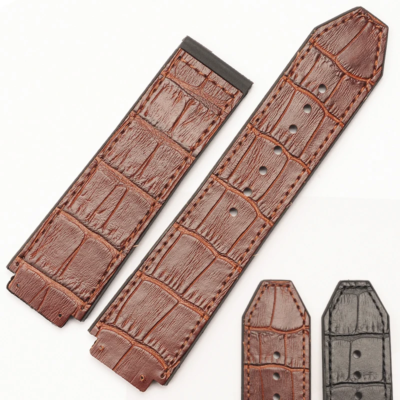 Аксессуары для часов кожаный матовый ремешок Hublot резиновый серии big bang | Наручные