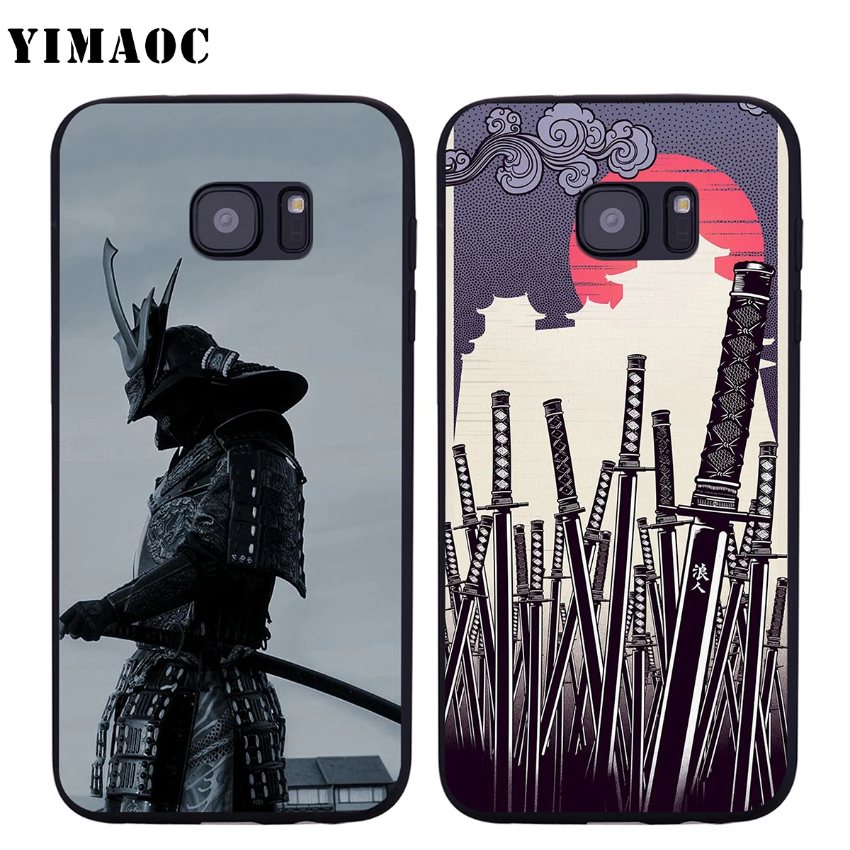 Мягкий силиконовый чехол YIMAOC Samurai для Samsung Galaxy S6 S7 Edge S8 S9 Plus A3 A5 A6 Note 8 9 | Мобильные