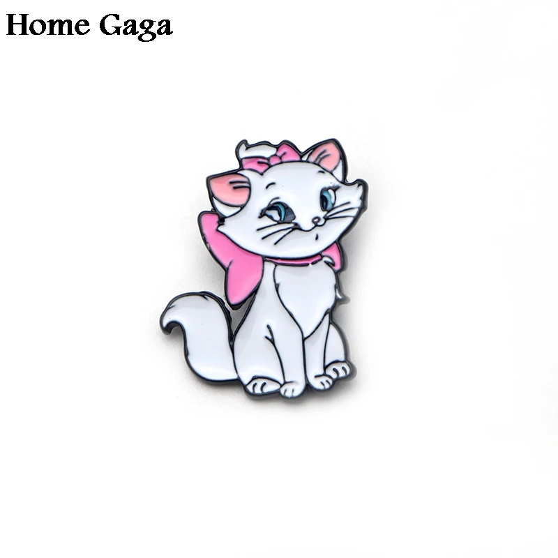 D0674 Homegaga аристократы Мари кошка цинк Прайд булавки para рюкзак Одежда металлическая медаль значки броши для сумки рубашка шляпа обувь