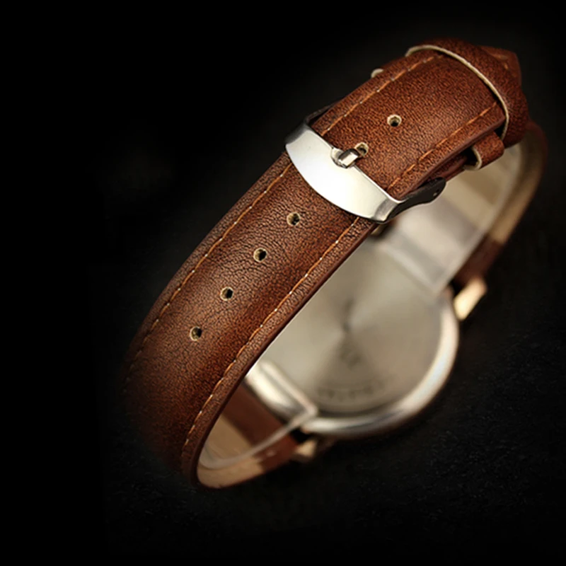 Новые мужские часы Yazole модные ретро дизайнерские Водонепроницаемые кожаные