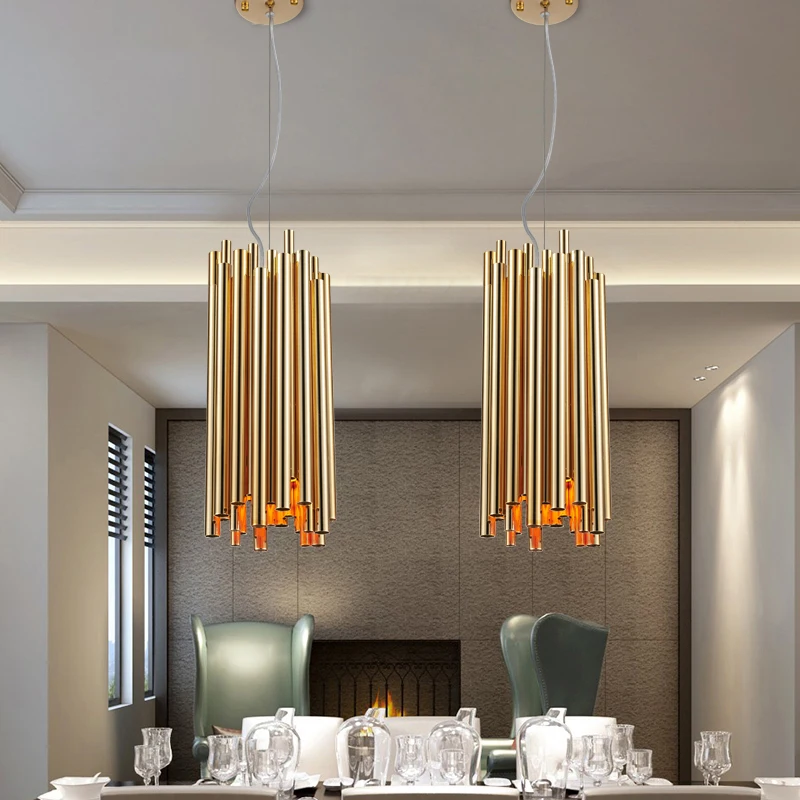 IKVVT Modern Luxury Gold Aluminum Alloy Round Pendant Lights Lamps Suspension Luminaire Restaurant Hotel Lobby Project Light | Освещение