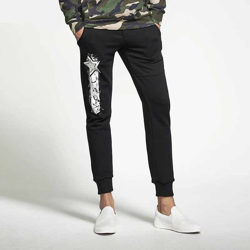Vost2018 Чистый хлопок Повседневная мужская Штаны 100% брюки моды|fashion trousers|casual men