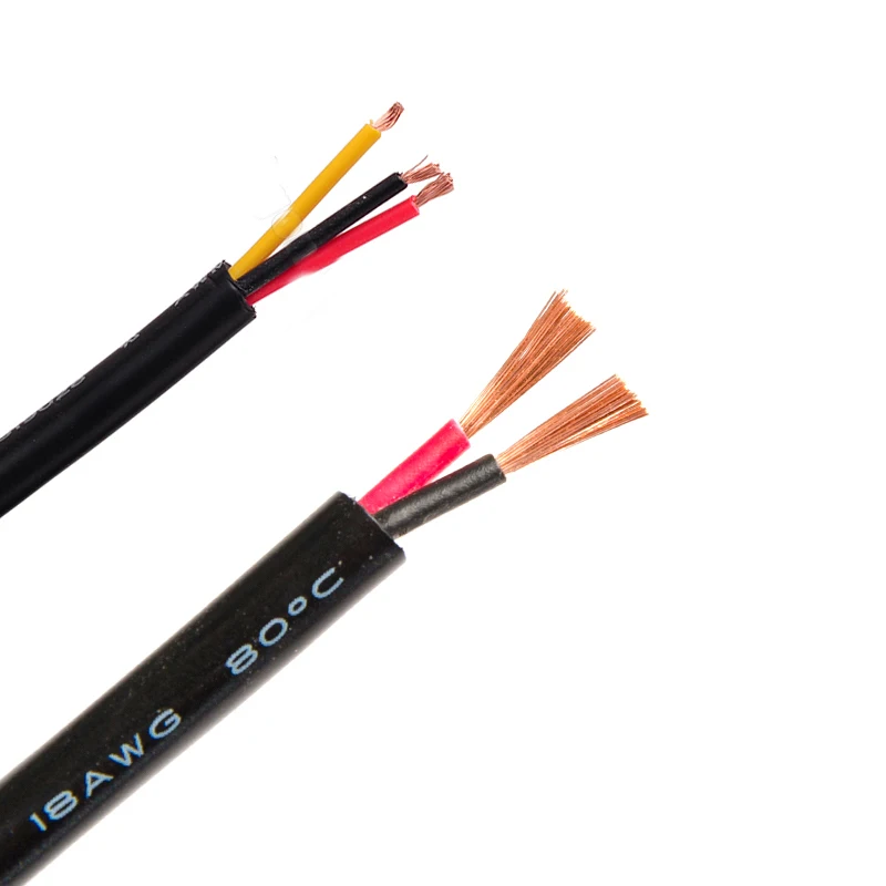 СВЕТОДИОДНЫЙ Электрический Удлинительный кабель 18AWG белый черный 2/3 Pin для