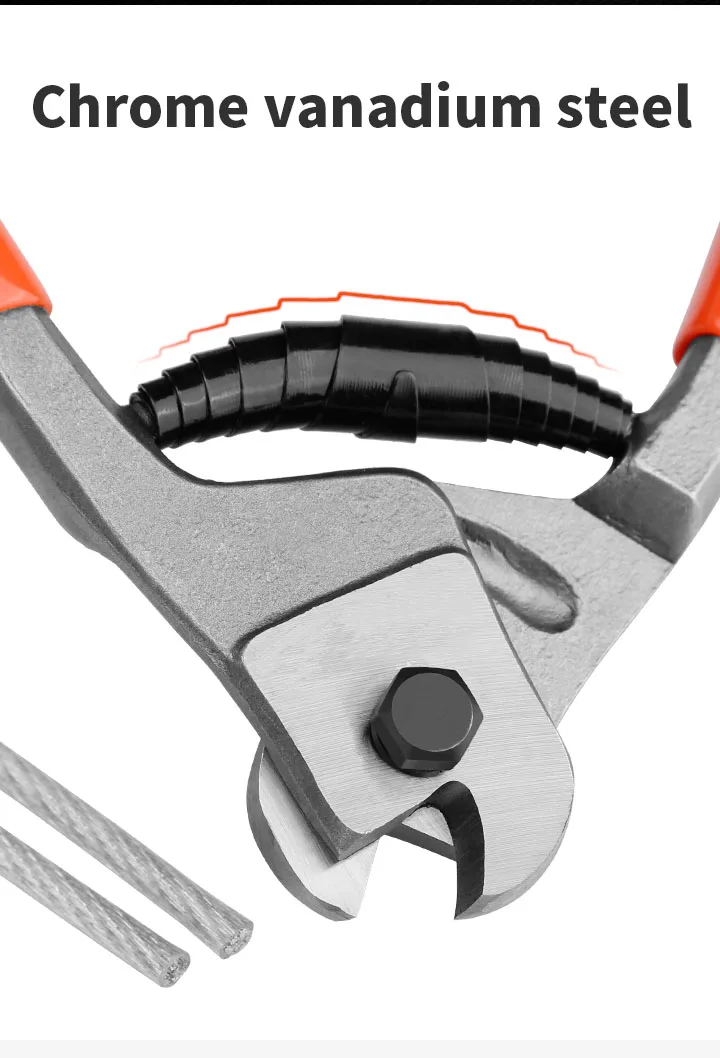 

New 8 inch pliers Industrial-grade Bolt Cutter Steel Wire Cutting Plier Manganese Steel Crimping Plier Cutter Tools