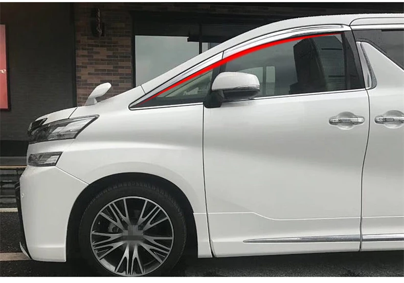 Для Toyota Alphard 2015-2018 хромированное автомобильное Окно Солнцезащитный козырек