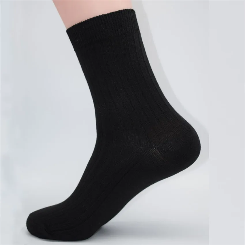 Fcare 10 шт. = 5 пар 40 41 42 43 мужские носки из бамбукового волокна деловые calcetines | Мужская