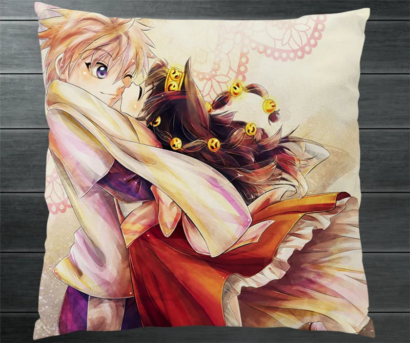 HUNTER X Killua Zoldyck Alluka двухсторонняя подушка чехол Манга Аниме Подушка Чехол для