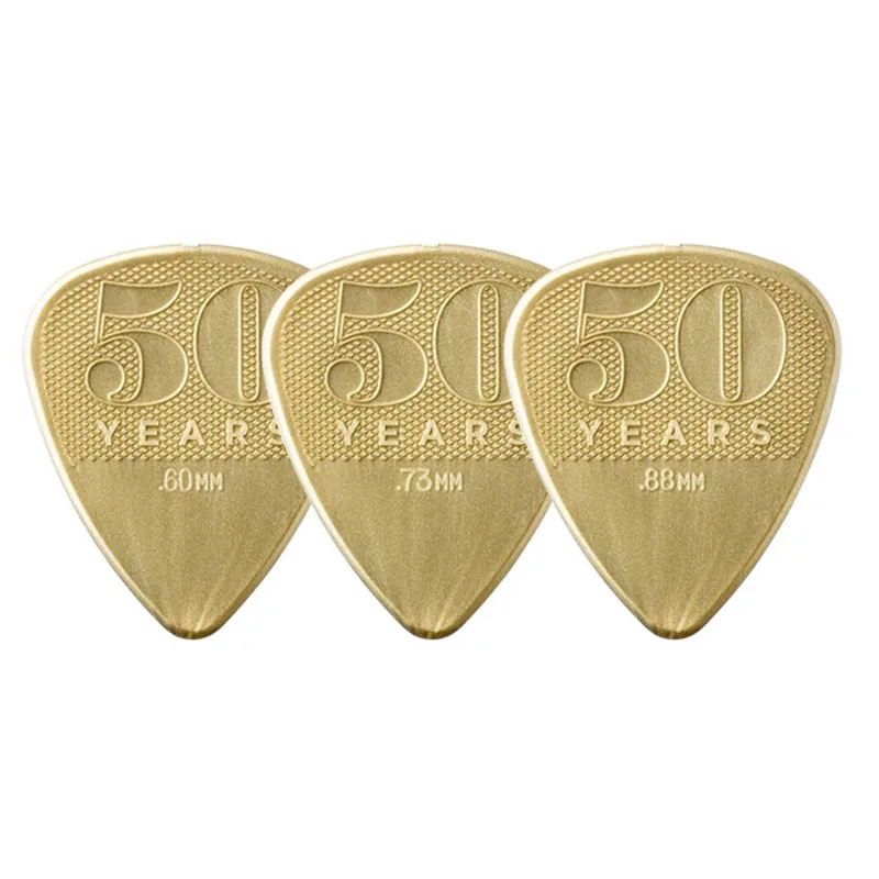 3 шт./партия Dunlop 50th anniversary медиаторы для бас-гитары, акустические детали для классической электрогитары, нейлоновая ручка, медиаторы для гитары