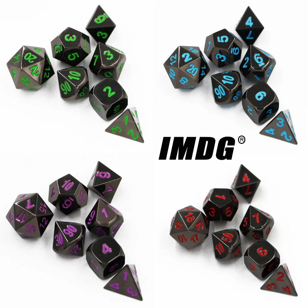 IMDG 7 шт./компл. креативные игральные кости для ролевых игр многогранные