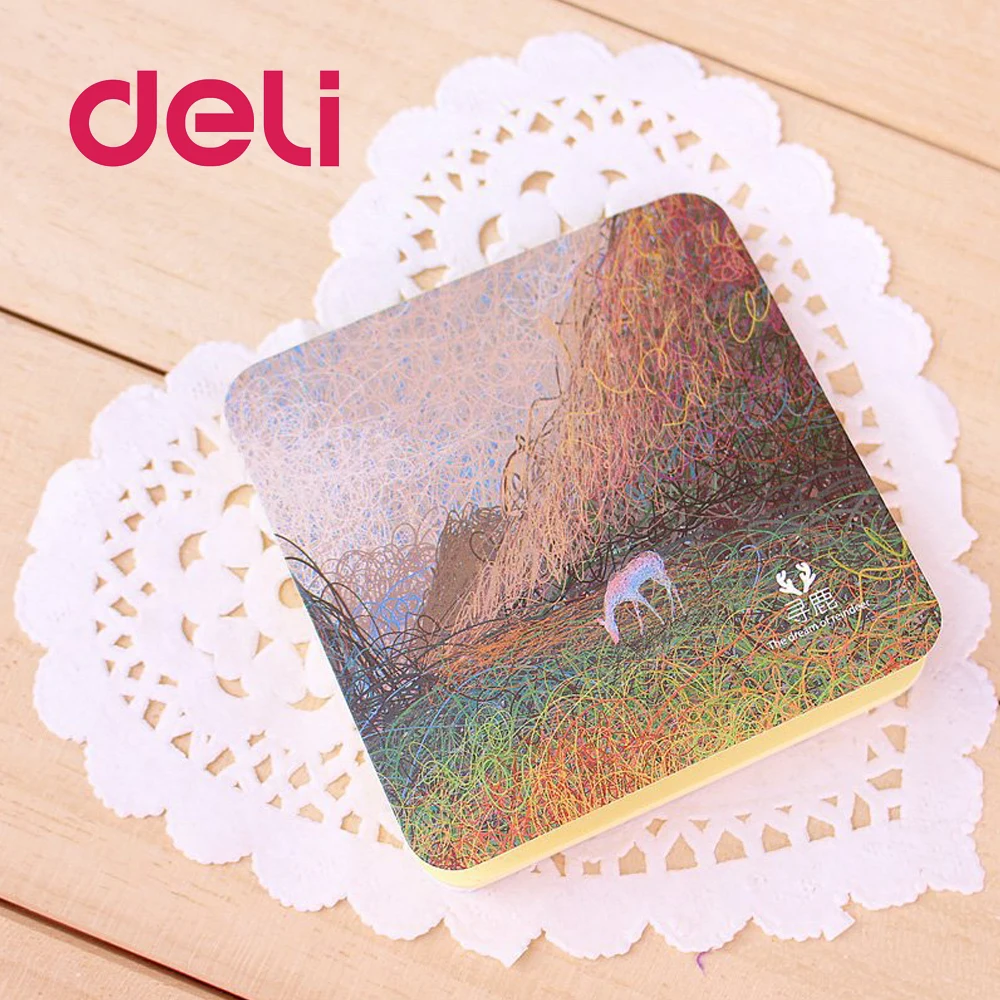 Deli 1 шт. креативная мини бумага для заметок 50 страниц липкие DIY студенческие