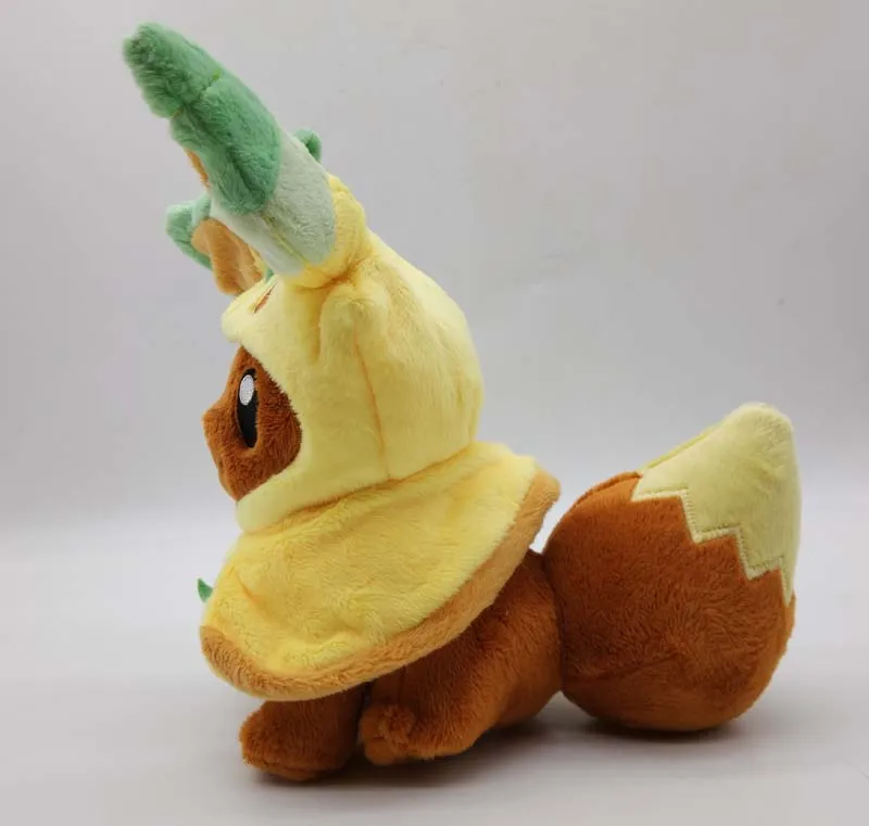 Оригинальные оригинальные плюшевые куклы Eevee пончо Leafeon Япония
