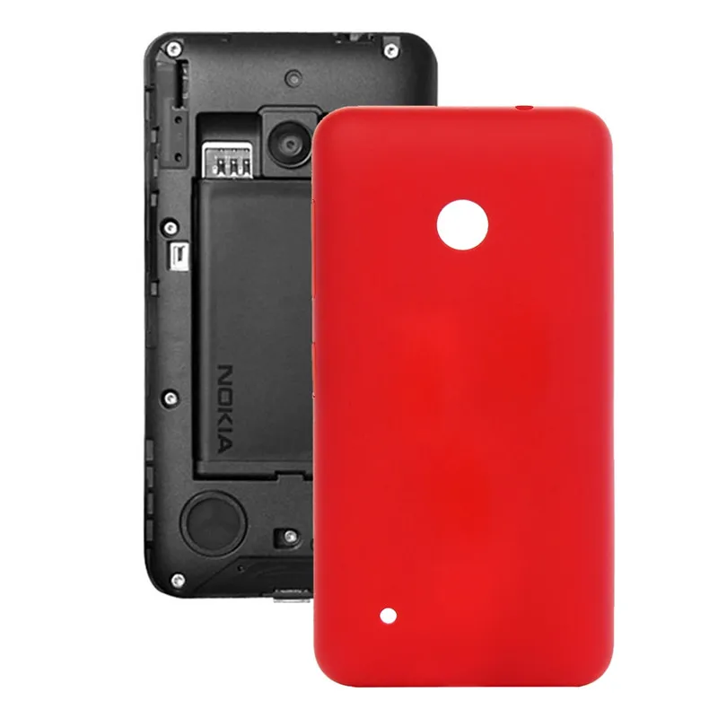 Red Сплошной цвет пластиковый аккумулятор задняя крышка для Nokia Lumia 530 - Color: Red