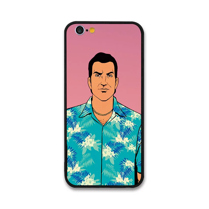 Gta San Andreas Бесплатная игра vice city чехол для iPhone 5 6 6S 7 8plus 7plus 6plus X XR XS Max бампер|Бамперы|