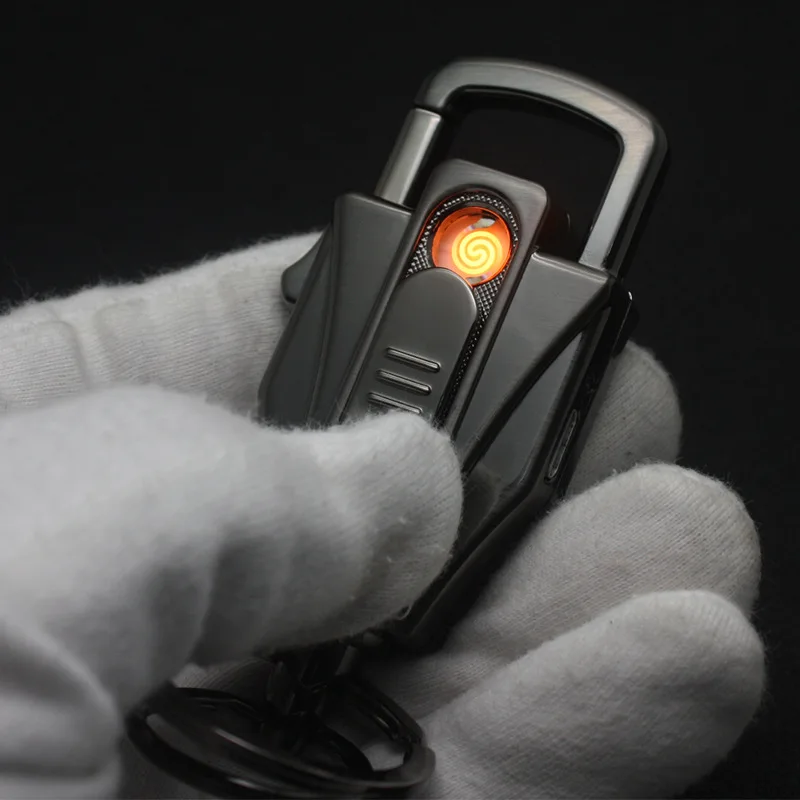 Multifunction Keychain Electronic Windproof Cigarette Lighter for Men Gift | Дом и сад