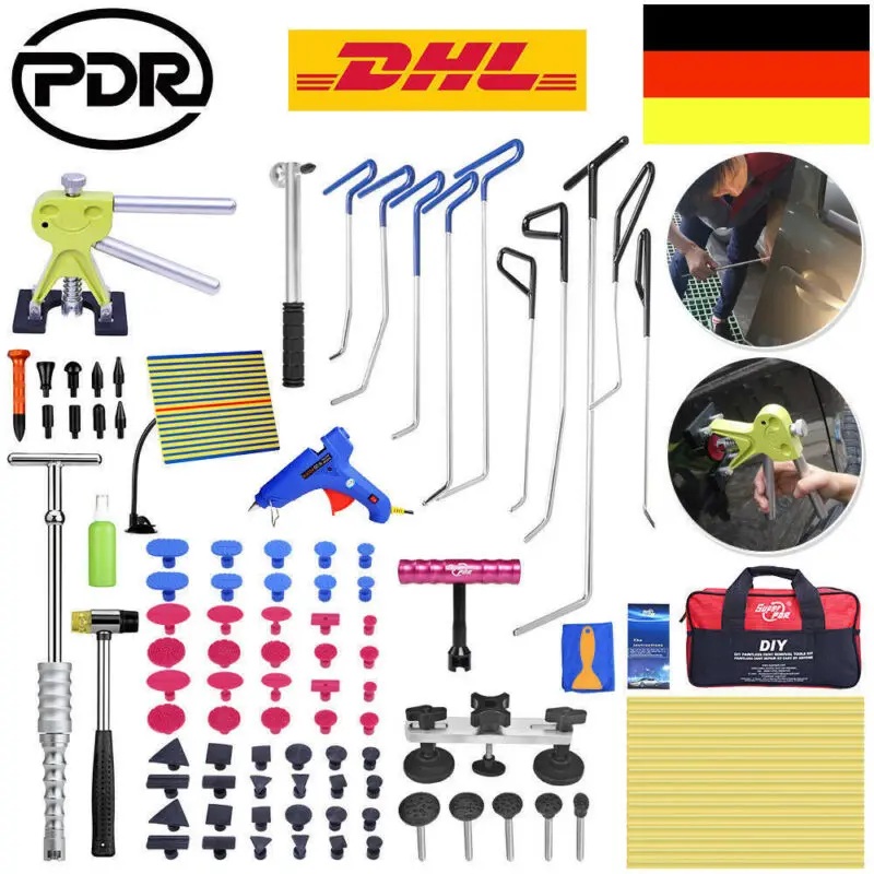 barato Kit De Ferramentas Para Reparo De Amassados, Pdr, Hastes Para Remoção De Amassados