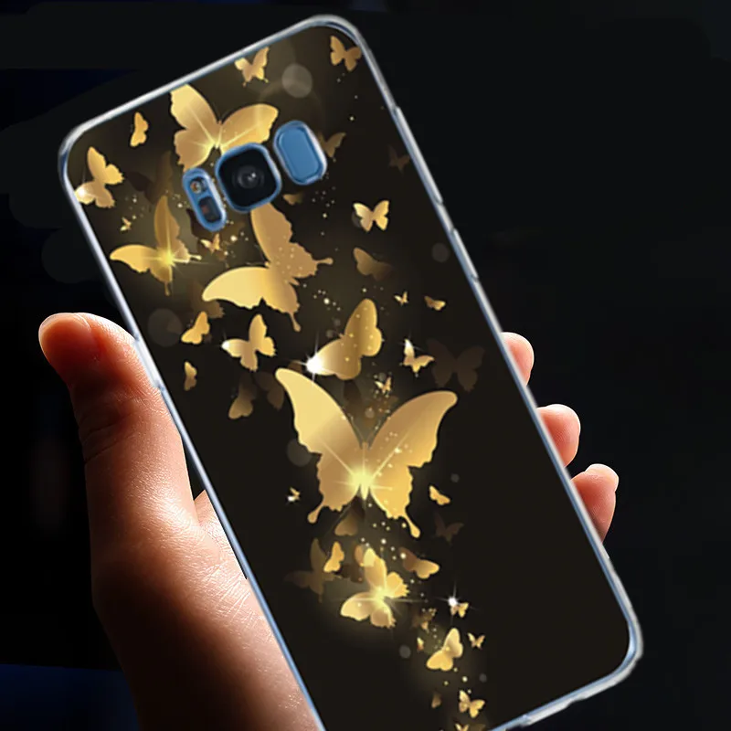MPCQC Cute Soft Cover Silicone Case for Samsung Galaxy Note 8 9 S8 S9 J3 J5 J7 A3 A5 A7 2017 Painted popular case |