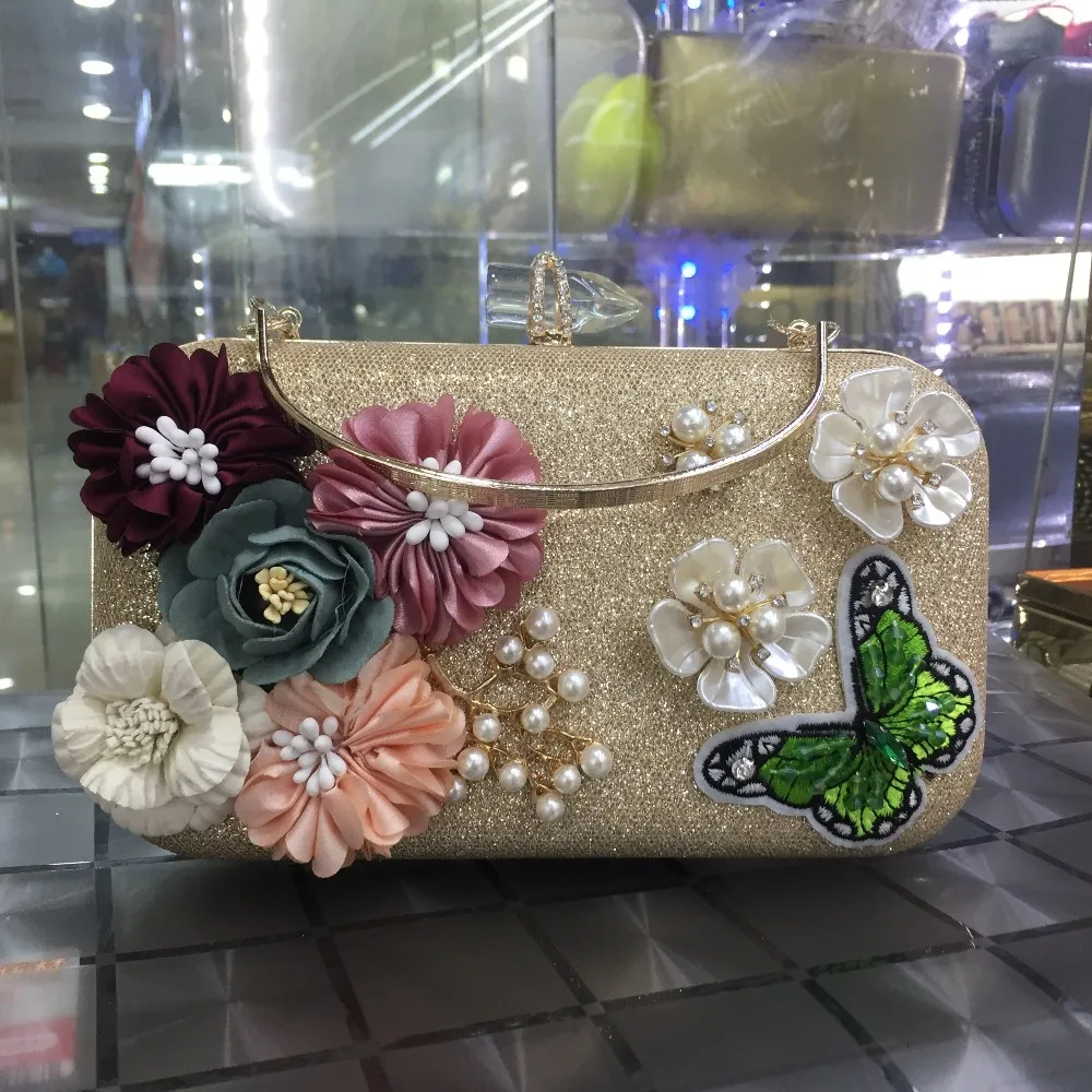 Новинка! 2017 женские сумки мессенджеры с цветами модная мини сумка бриллиантами в