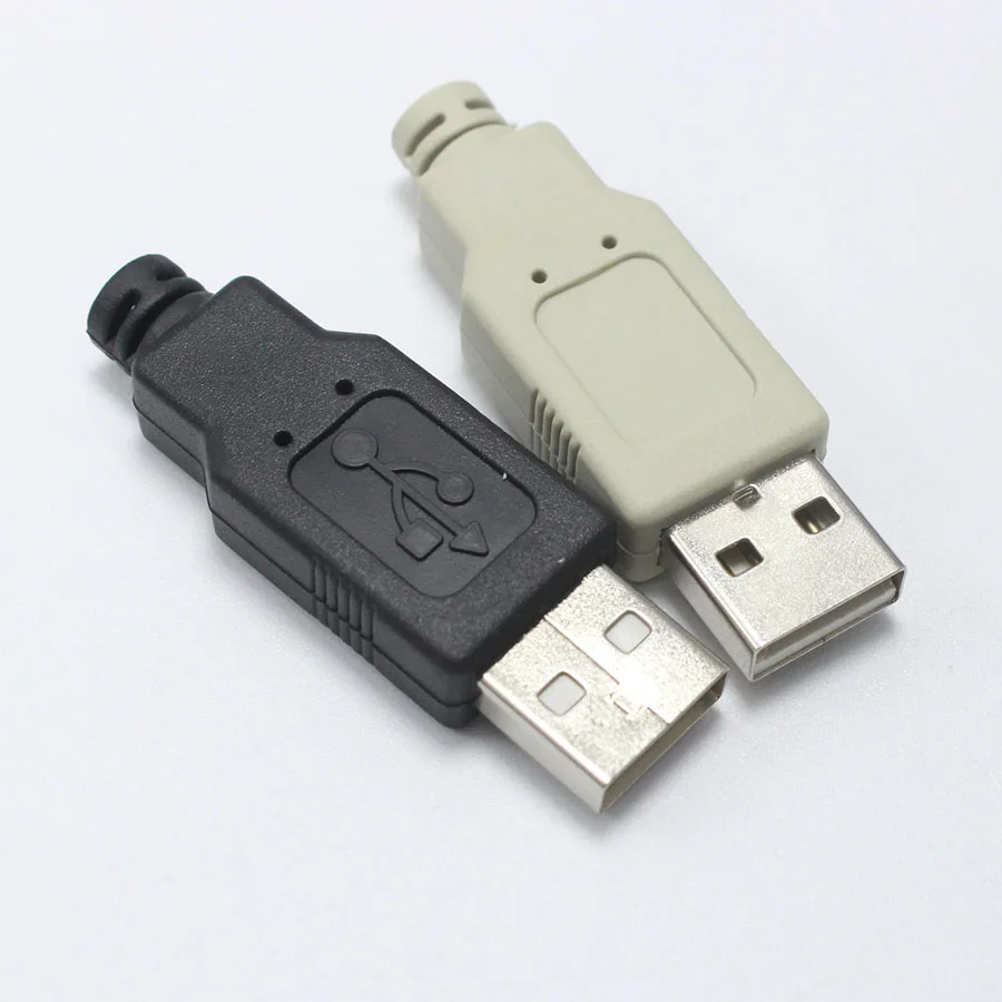 EClyxun, 1 шт., тип A, мужской, USB 2,0, удлинитель, шнур, адаптер, синхронизация данных, конвертер, 4 в 1, сделай сам, Ремонтный разъем, сварка