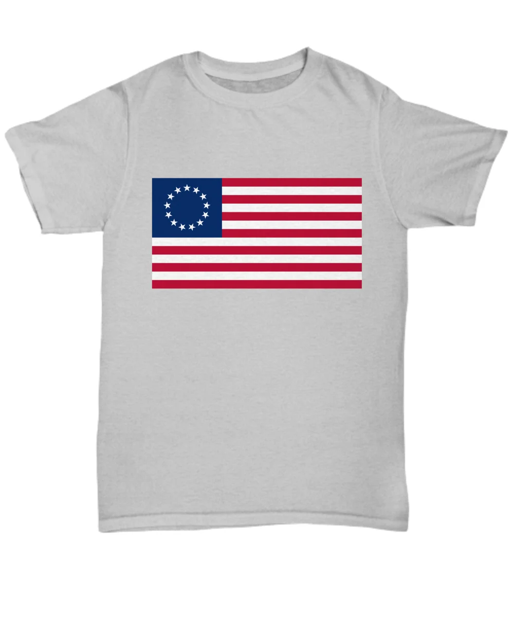 Betsy Ross футболка с американским флагом 13 звезд Оригинальная унисекс|Мужские