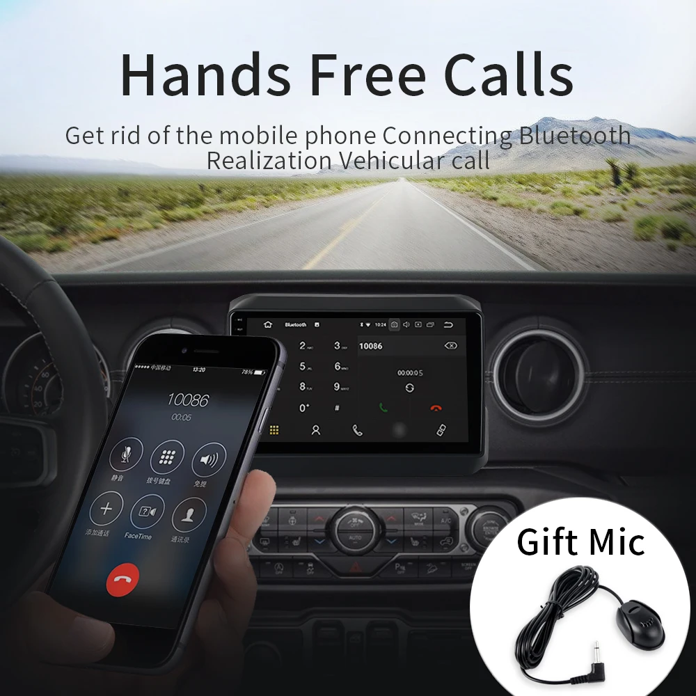KOOCAVS 9 &quotIPS Android 0 Автомобильный GPS радио плеер для Jeep Wrangler 2018 с 4 Гб + 64 ГБ стерео