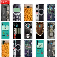 case for huawei p30 pro lite back case for huawei mate 20 pro lite p smart 2019 plus vintage tape camera gameboy
