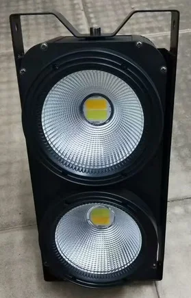 Высокое качество 2X100w cob led par light doulbe color 2 eyes blinder wash сценический свет для ночного